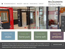 Tablet Screenshot of bau-elemente.at